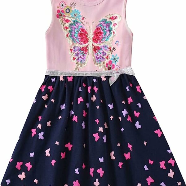 Summer Dresses Short Sleeve Outfit 3-8 Years