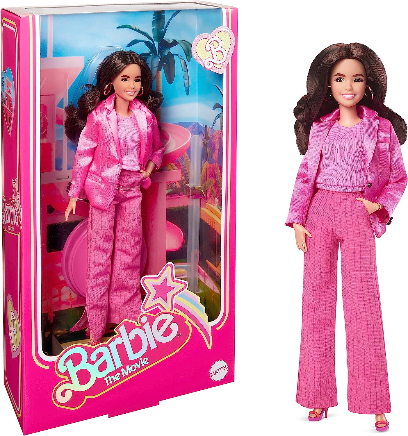 Barbie The Movie Doll, Gloria Collectible Wearing Three-Piece Pink
