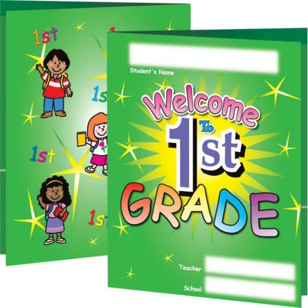 Welcome To First Grade Folders - 12 folders
