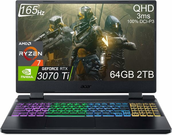 Acer Nitro 5 15.6" QHD 165Hz (AMD 8-Core Ryzen 7 6800H