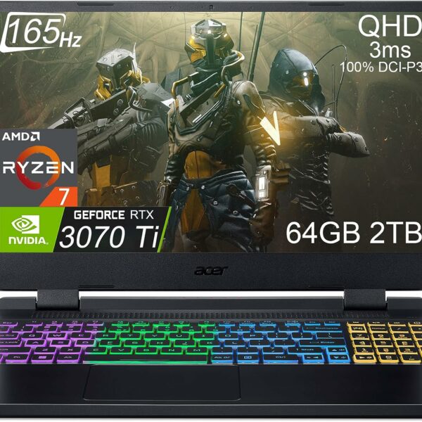 Acer Nitro 5 15.6" QHD 165Hz (AMD 8-Core Ryzen 7 6800H