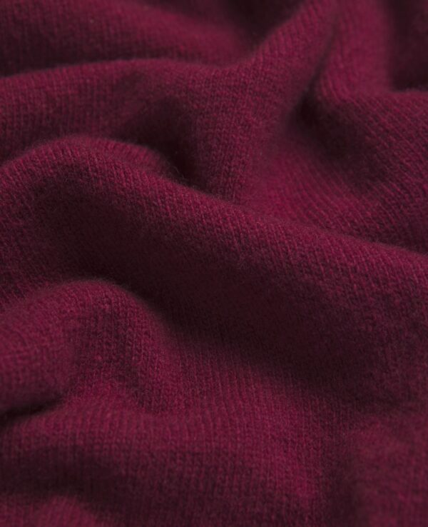 LUNNAIGH LAMBSWOOL CREW NECK JUMPER IN DEEP PINK
