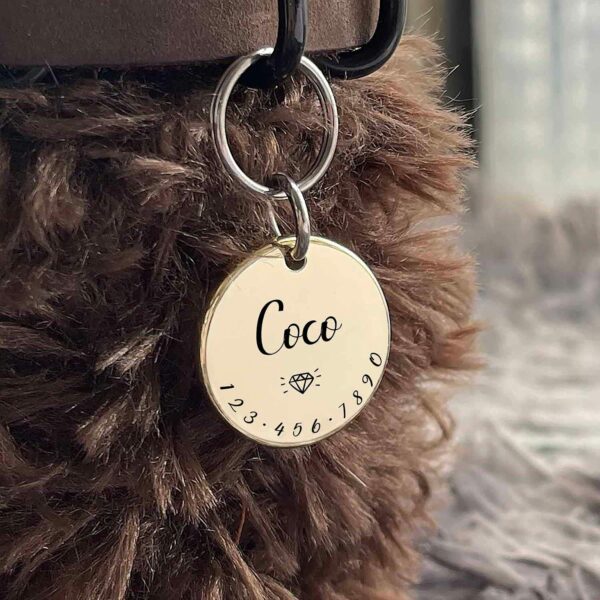 Cats Dogs ID Tags Personalized Lovely Symbols