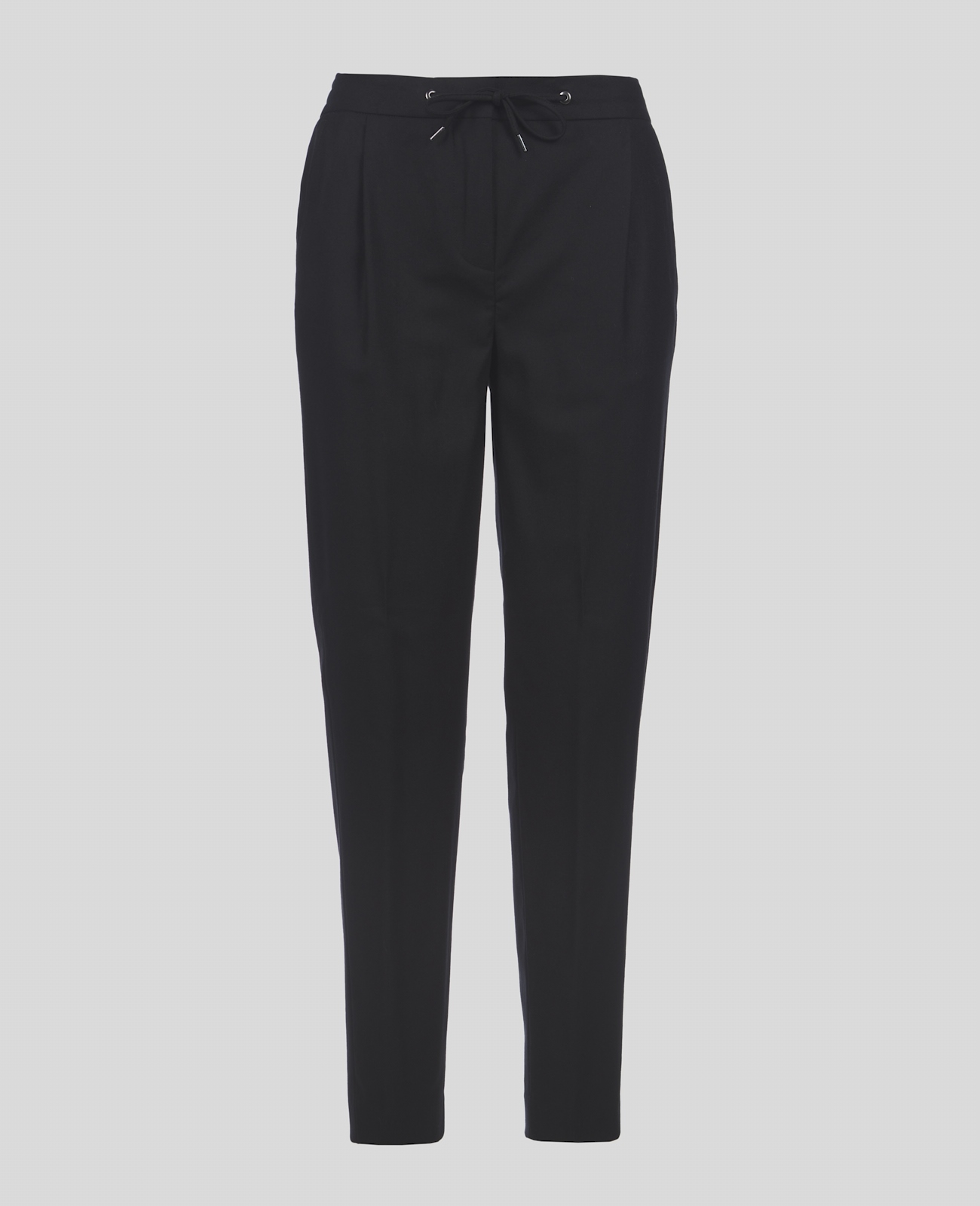 TINA TROUSERS IN BLACK FLANNEL