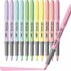 BIC Brite Liner Grip Pastel Highlighter Set, Chisel Tip