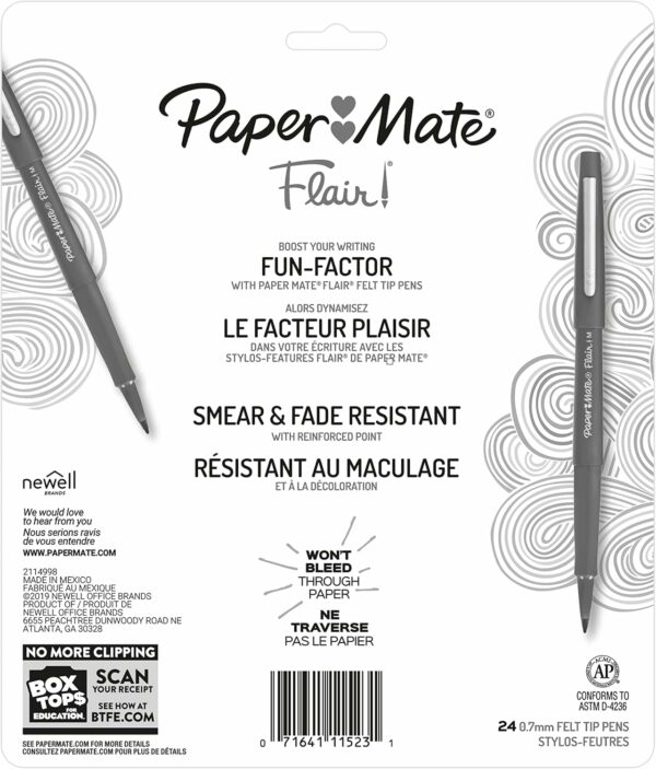 Paper Mate Felt Tip Pens Flair Marker Pens